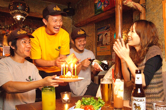 各種お祝い宴会に♪誕生日・記念日特典あります!